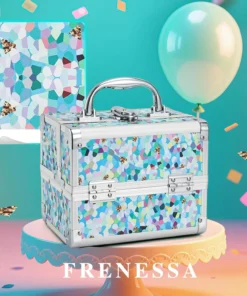 Portable Hard Makeup Box with Lock